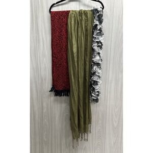 Scarf Custom Bundle (Set of 3) Various Patterns, Materials & Lengths - Set C‎